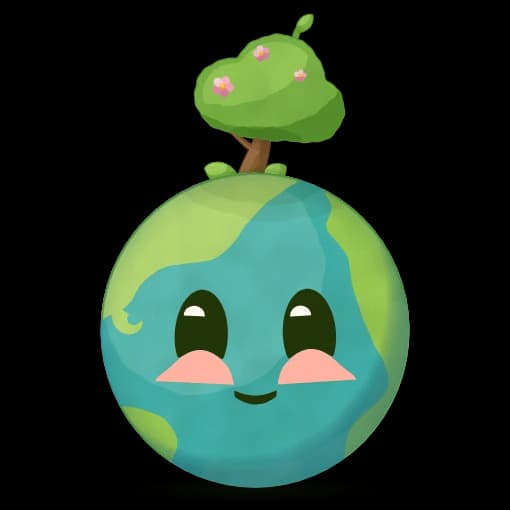 Dyna épanouie : un petit arbre fleuri pousse sur la planète.